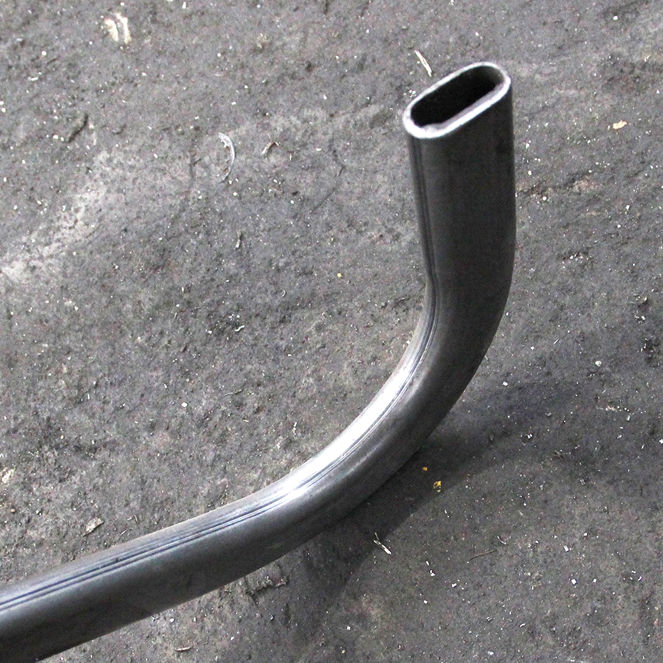 Гибка плоскоовальной трубы, согнутая плоскоовальная труба трубогиб для проскоовальной трубы