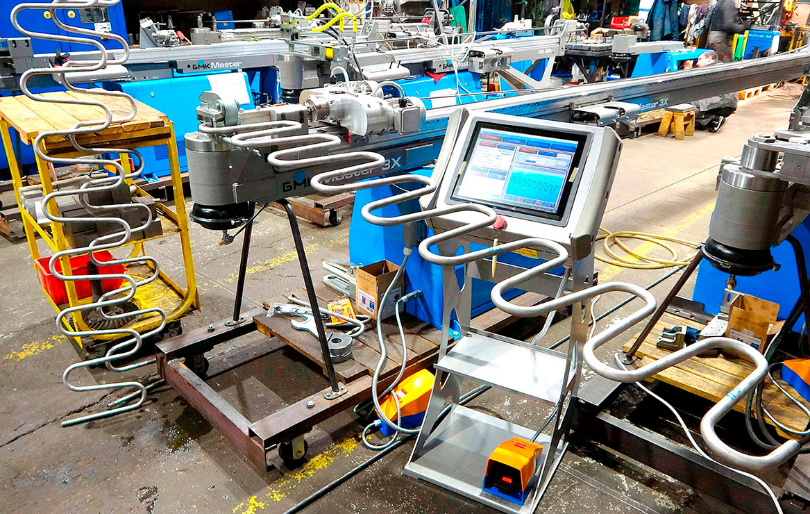 Трубогиб для гибки труб теплообменника змеевика