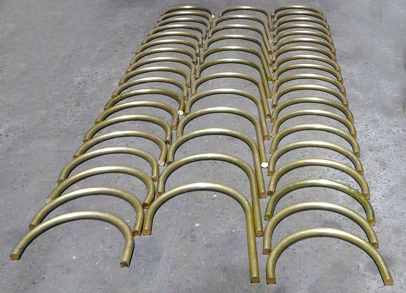 Гибка труб из латуни