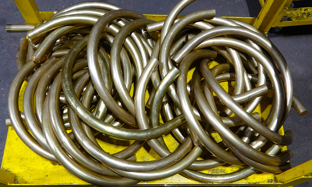 Гибка латуневых труб