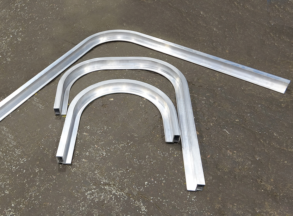 Гибка алюминиевых профилей на заказ